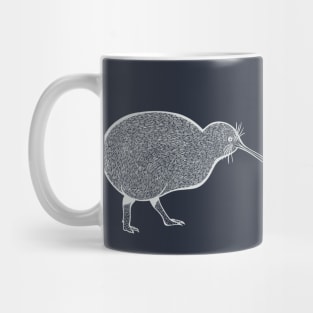 Kiwi Birds in Love - cute kiwi design - dark colors Mug